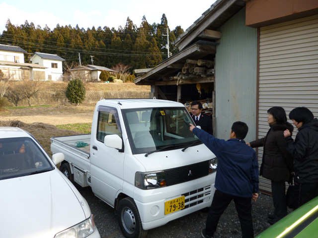 陸前高田の障がい者施設に贈った小型トラック